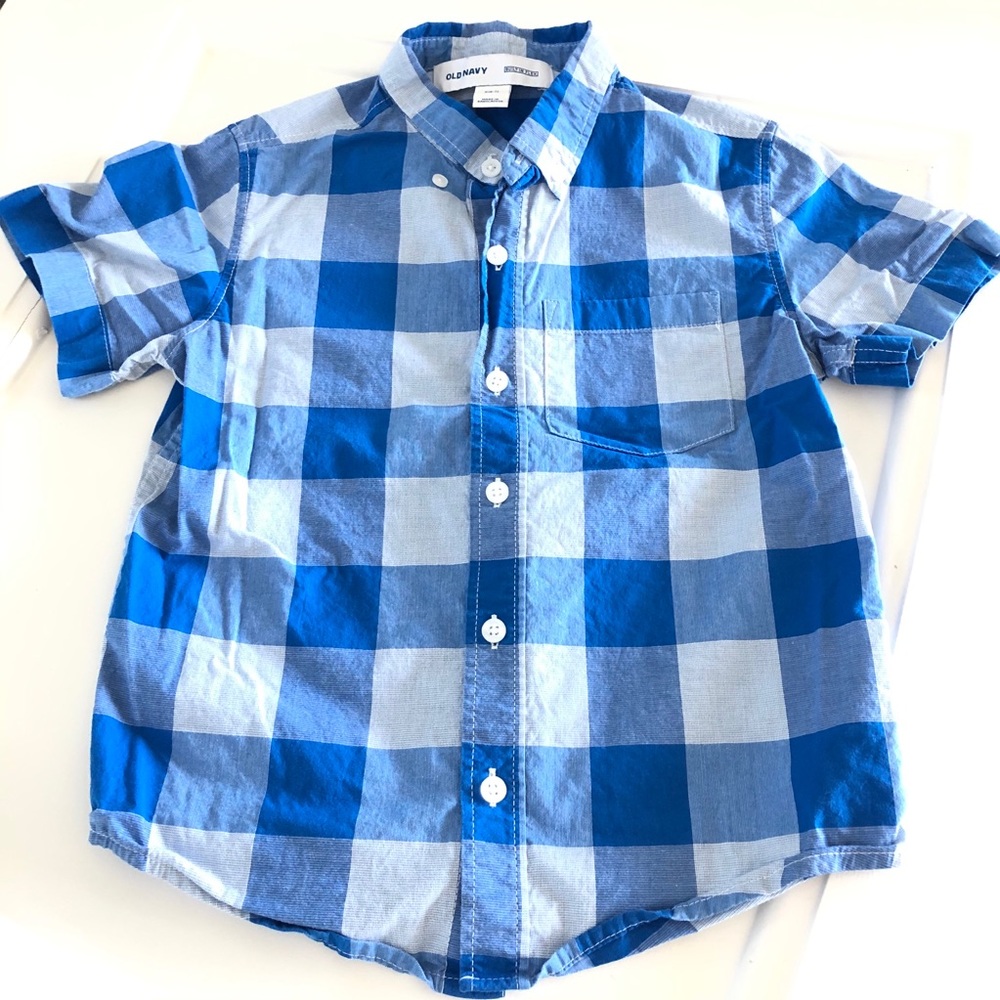 Boys Plaid Button Down Shirt